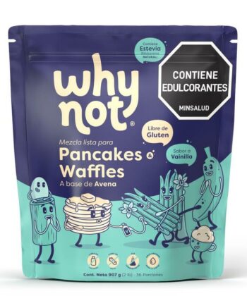 Mezcla para Pancakes y Waffles a Base de Avena Sabor Vainilla 907g Why Not
