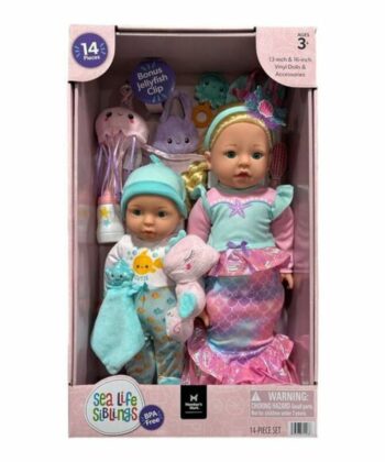 Muñeca de 14 piezas Sea Life Siblings