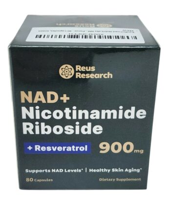 NAD+ Nicotinamida Riboside Resveratrol 900 mg. 80 cápsulas Reus Reseach