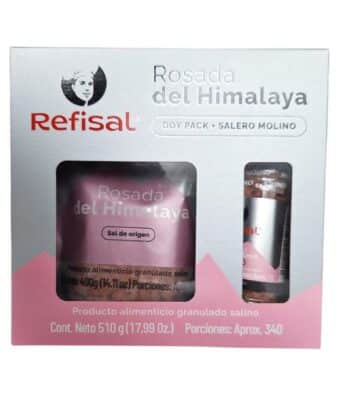 Sal Rosada del Himalaya 510 g + Salero Molino Refisal