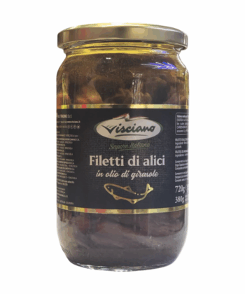 Filetes de Anchoa en Aceite de Girasol 720g Visciano