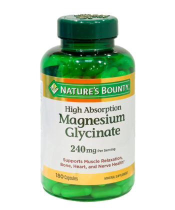 Glicinato de magnesio 240 mg 180 capsulas Nature's Bounty