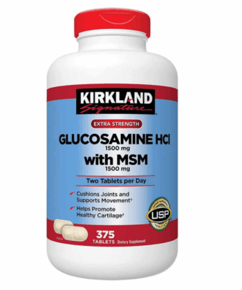 Glucosamina HCI 1500mg + MSM 1500mg 375 unds Kirkland Signature