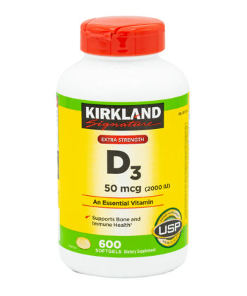 Vitamina D3 50 mcg 600 Capsulas Kirkland Signature