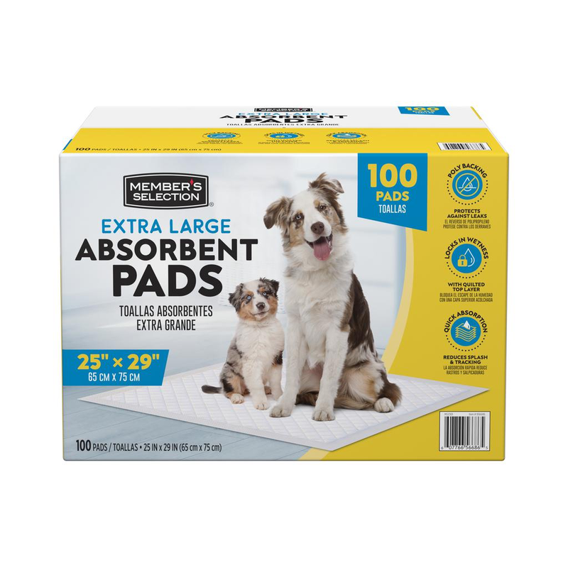 Almohadillas Absorbentes XL 100 Unids 66 cm x 76 cm Member's Selection (1)