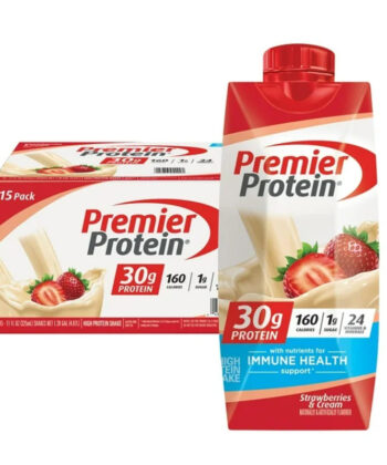 Batido Proteico De Crema y fresas 325ml x 15 unds Premier Protein