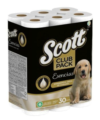 Papel Higiénico Triple Hoja Esencias x 30 Unids Scott