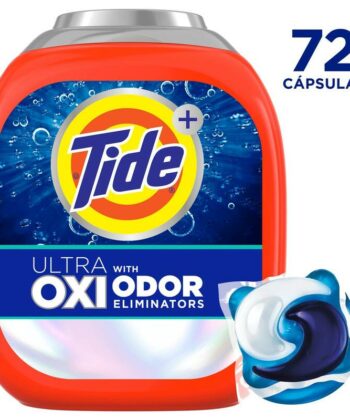 Detergente en Capsulas 4 en 1 Ultra Oxi x 72 Pods Tide